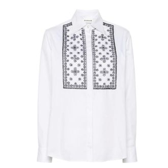 P.A.R.O.S.H. Cream Shirt - female - P.A.R.O.S.H. - Shirts - White - XS - Blouses & Shirts
