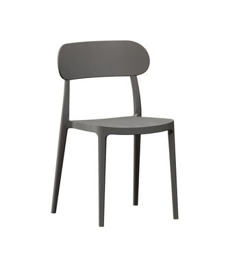 Home Heavenly Pack de 4 sillas de polipropileno en color gris 80 x 51 x 48 cm