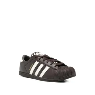 adidas Leather Shell Toe Sneakers - Black