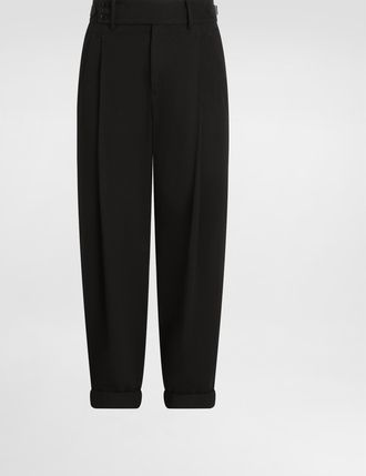 Dolce & Gabbana Cotton Twill Pants - Man Pants And Shorts Black Cotton 56