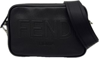 Fendi Black Leather Shoulder Bag (Pre-Owned)