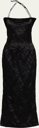 FFORME Maisie Sculpted Halter Column Dress