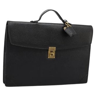 Loewe Tweedehands leren handtassen - Dames - Pre-owned - Zwart - Maat: ONE Size Leer
