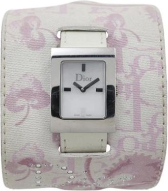 Dior Pre-owned Watches, female, White, Size: ONE SIZE Pre-owned Stainless Steel Watch