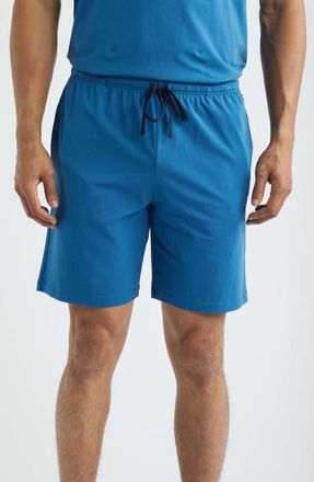 BOSS Mix Match Stretch Cotton Pajama Shorts in Open Blue at Nordstrom, Size X-Large