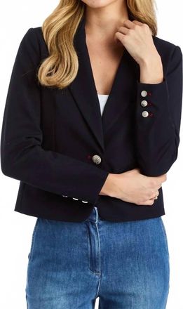 Drew Juliana Blazer Top In Navy