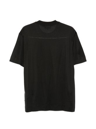Emporio Armani Logo Print T-shirt - Black