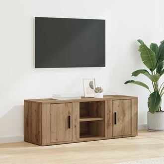 vidaXL vidaXL Mobile TV Rovere artigianale 100 x 31,5 x 35 cm