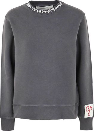 Golden Goose Sweatshirt With Crystals Crewneck