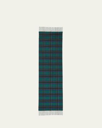 Alexander McQueen Silk & Cashmere Tartan Scarf