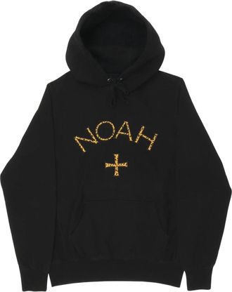 Noah Cheetah Core Logo Hoodie Black CHEETAHCORE1-BLACK