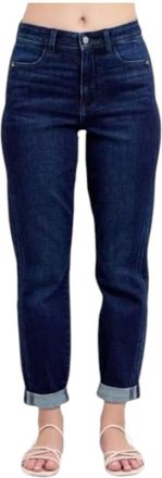 Judy Blue High Waisted Boyfriend Jeans In Dark