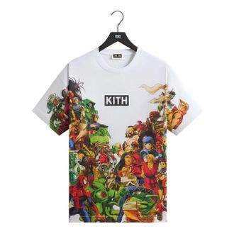 Kith x Marvel vs. Capcom New Age Of Heroes All-Over Printed T-Shirt White KHM034296-101