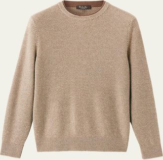 Loro Piana Mens Cashmere Girocollo City Crewneck Sweater