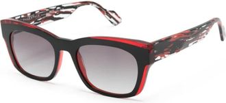 Face &agrave; Face Zwarte zonnebril met originele accessoires - Heren - Zonnebrillen - Zwart - 53 MM - Accessoires