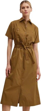 A.P.C. Robe New Drew - Dames - Shirt Kleedjes - Groen - L - Katoen - Kleedjes