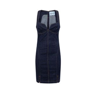 Blugirl Dames, Jurken, Blauw, Maat: M Denim