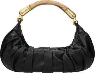 Balmain Black Leather Womens Handbag