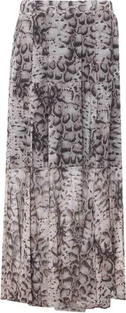 Pinko Beige And Black Agrigento Skirt
