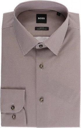 HUGO BOSS Overhemden, Heren, Bruin, M, Formal Shirts
