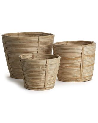 Napa Home & Garden Cane Rattan Round Tapered Baskets