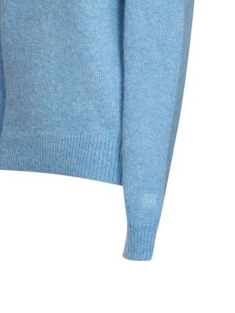 Toteme Alpaca-Cotton Knit Sweater - Blue