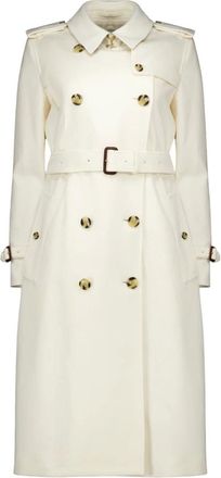 Burberry Trench Coat Kensington Lungo in Cashmere - - Coats - Donna - Bianco - S