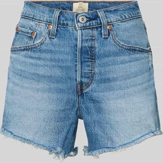 Levi's Regular Fit Jeansshorts aus Baumwoll-Mix Modell 501 in Blau, Gr&ouml;&szlig;e 25