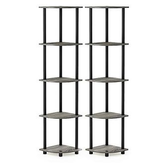 Étagère Tournante Furinno 3 Niveaux - Rangement Pratique Design Hêtre Et Blanc