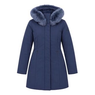 RefrigiWear Lady Tech/1 Fur Jacket - Dames - Mantels - Blauw - Maat: M