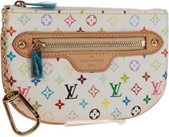 Louis Vuitton Pre-owned Canvas Pouch - Dames - Vintage Accessoires - Wit - ONE Size - Vintage