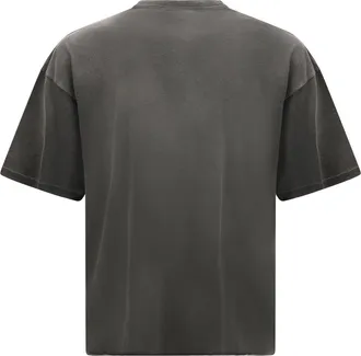 Represent Mens Westside T-Shirt Stained Black Cotton T-Shirts And Polos