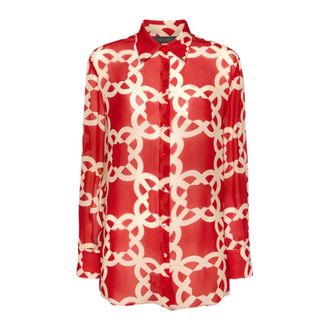 Elena Miro Donna, Camicette, Rosso, 2Xl, new