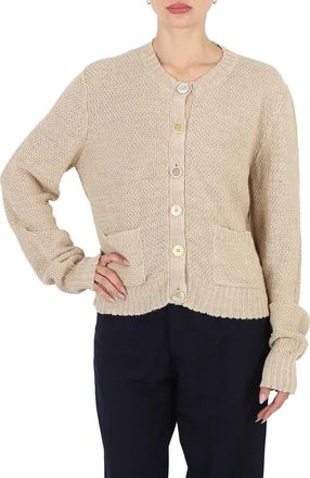 Maison Margiela Ladies Banana Knitted Long-Sleeve Cardigan