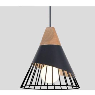OEM L&aacute;mpara Colgante Moderna De Estilo Industrial Con Pantalla Met&aacute;lica, Casquillo E27, L&aacute;mpara De Techo Sencilla Tipo Jaula, L&aacute;mpara Colgante De Hierro A