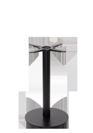 Netfurniture Black Cast Iron Round Table Base - Medium - Height - 730 mm