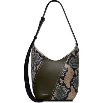 Radley London Beaton Close - Patchwork Small Ziptop Crossbody Bag in Pine Needle at Nordstrom