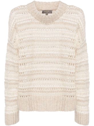 N.Peal open-knit jumper - Neutrals