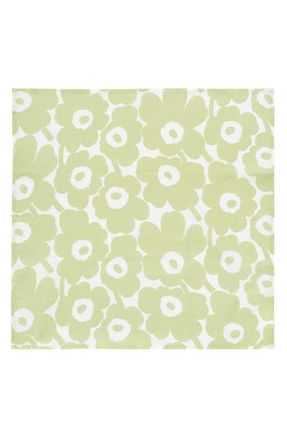 Marimekko Mini Unikko Napkin in Light Green at Nordstrom, Size One Size Oz