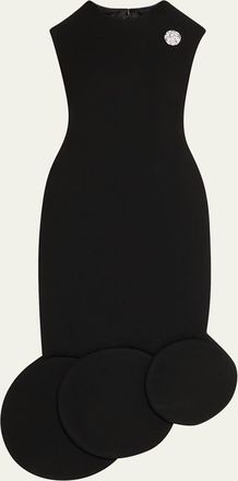 Marc Jacobs Asymmetric Circle-Hem Sleeveless Midi Dress
