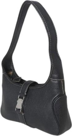 Ferragamo Pre-owned Shoulder Bags, female, Black, Size: ONE SIZE Pre-owned Shoulder Bag