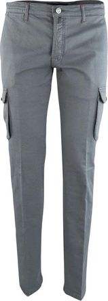 Kiton Cargo Pants - Heren - Slim Fit Broeken - Grijs - W32 - Katoen - Broeken