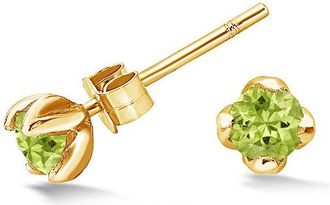 Dower & Hall 4mm Peridot Orissa Studs