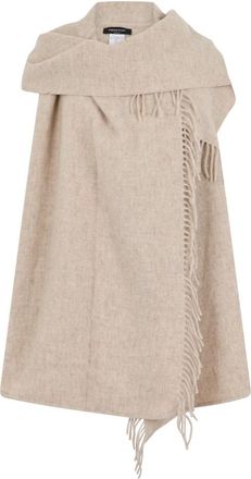 Fabiana Filippi Scarves - Dames - Ponchos - Beige - ONE Size - Jassen