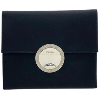 Prada Pre-owned Wallets, unisex, Black, Size: ONE SIZE Pre-owned Wallet (tri-fold)
