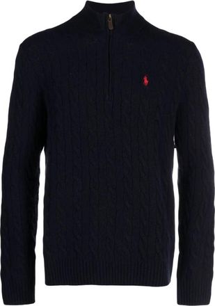 Polo Ralph Lauren Blauwe Sweaters voor Mannen - Heren - Coltruien - Blauw - L - Truien & Vesten