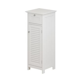 Vicco Armario Mediano Riad, Blanco, 32 X 87 Cm Con Puerta Y Caj&oacute;n