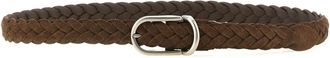 Brunello Cucinelli Brown Woven Buckle Belt