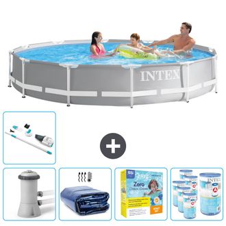 Intex Piscina Prism Frame Redonda - 366x76 Cm - 8-piezas Scb26