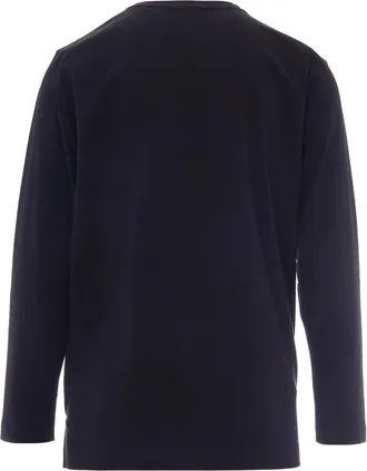 adidas Mens T-Shirt Long Sleeve Black Cotton T-Shirts And Polos